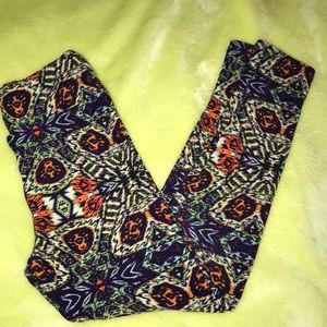 LulaRoe girls leggings size sm